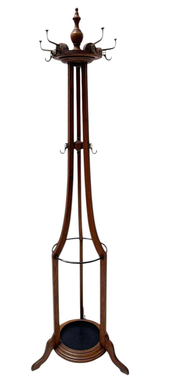 Arts & Crafts Coat Stand Or Porte Manteau With Rotating Top, 1900s photo furniture