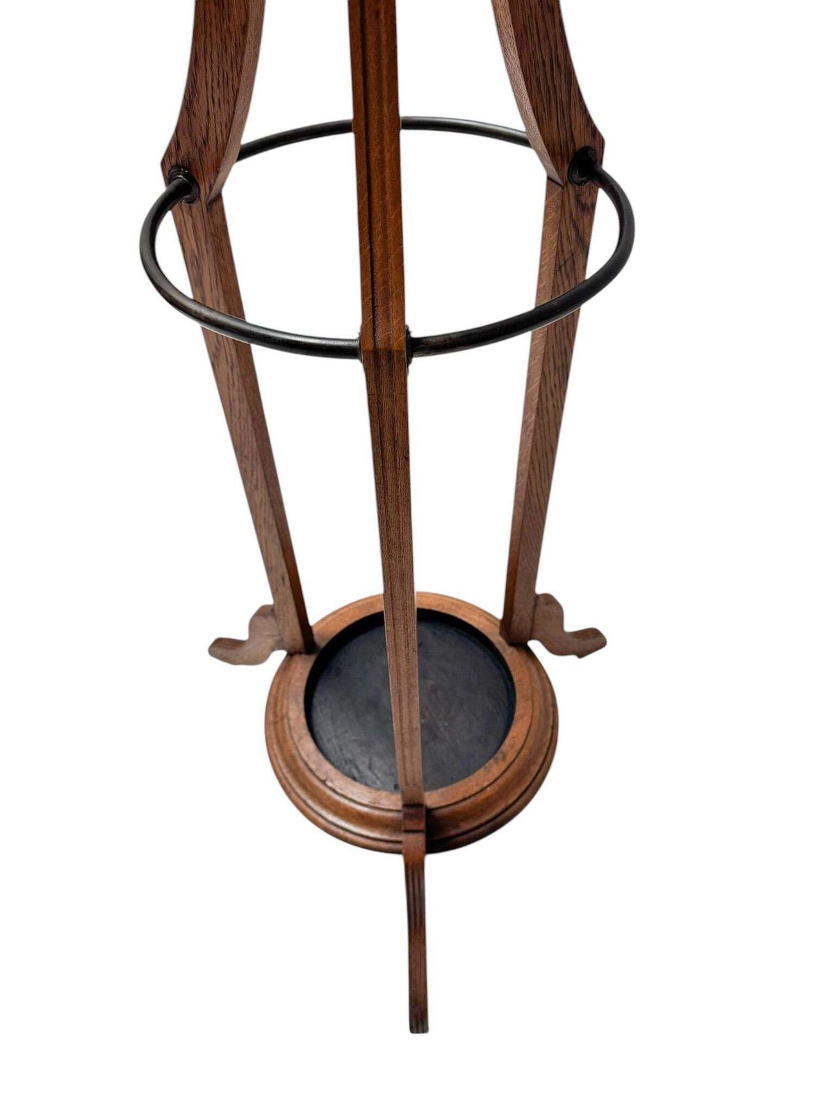 Arts & Crafts Coat Stand Or Porte Manteau With Rotating Top, 1900s photo 1691.0