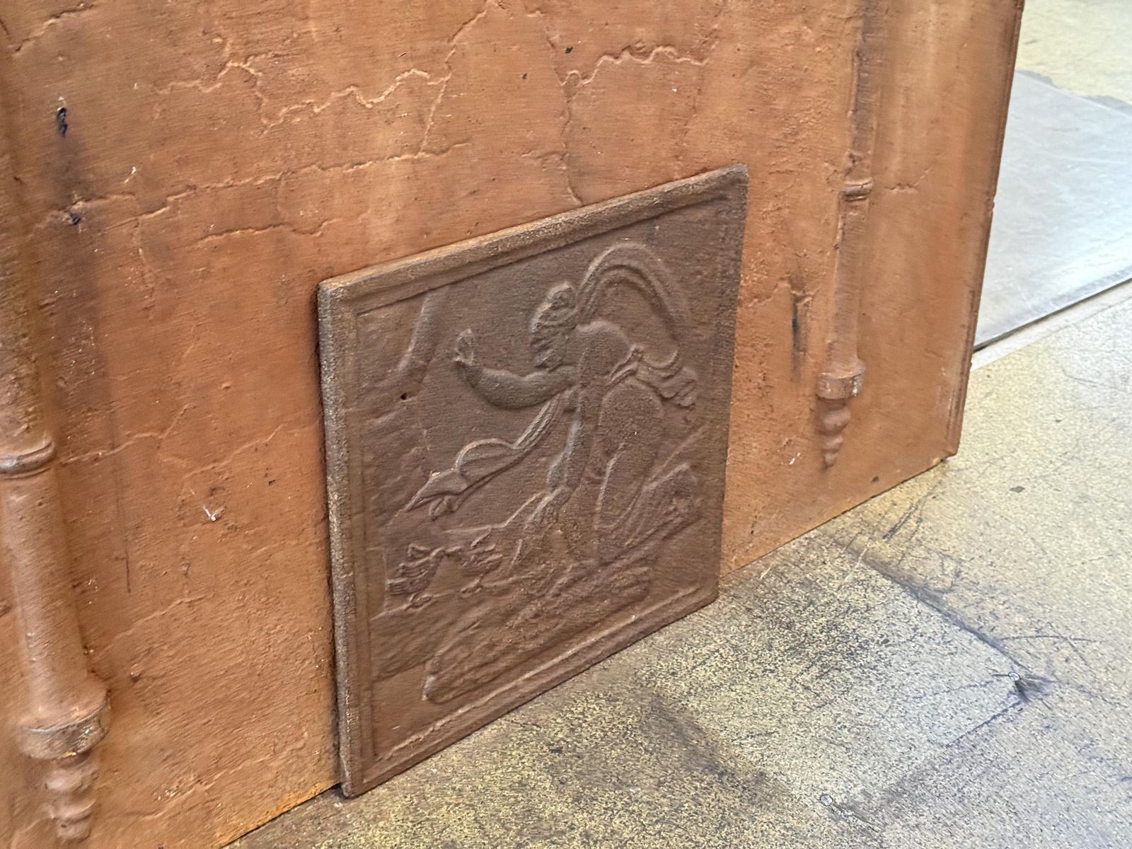 French 'Allegory Of Love' Fireback / Backsplash, 19th Century photo 331.0