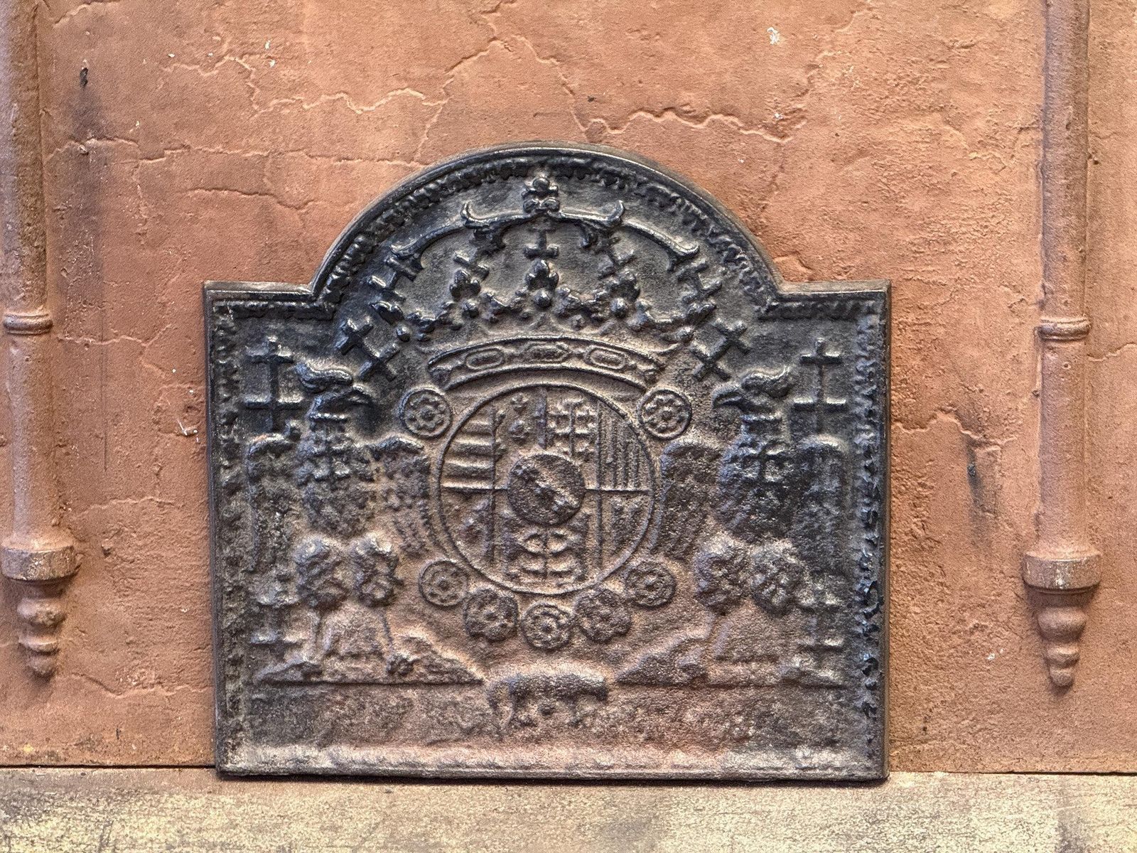 20th Century 'Arms Of Loraine' Fireback / Backsplash, Louis XIV Style photo furniture