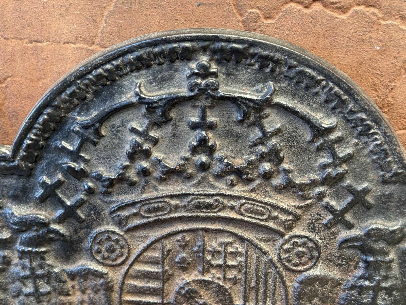 photo for sale 20th Century 'Arms Of Loraine' Fireback / Backsplash, Louis XIV Style