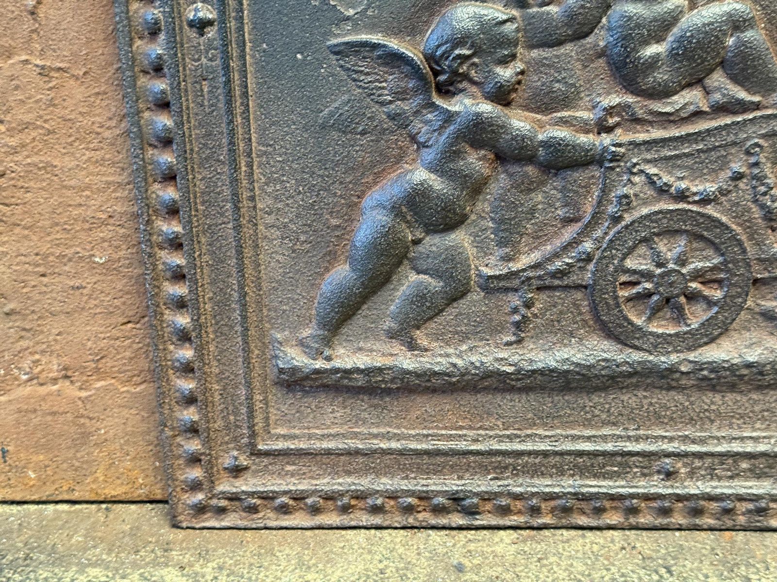20th Century French Napoleon III Style 'Cupids' Fireback. photo 349.0