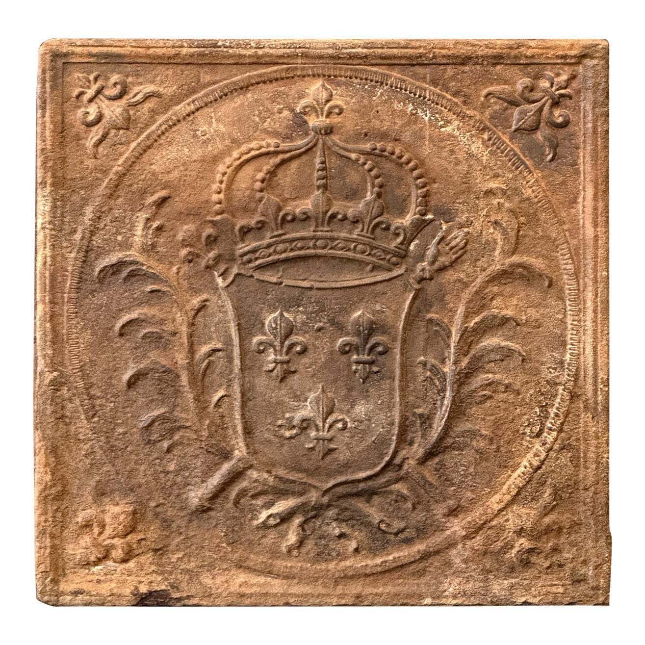 18th Century French Louis XV 'Arms Of France' Fireback / Backsplash