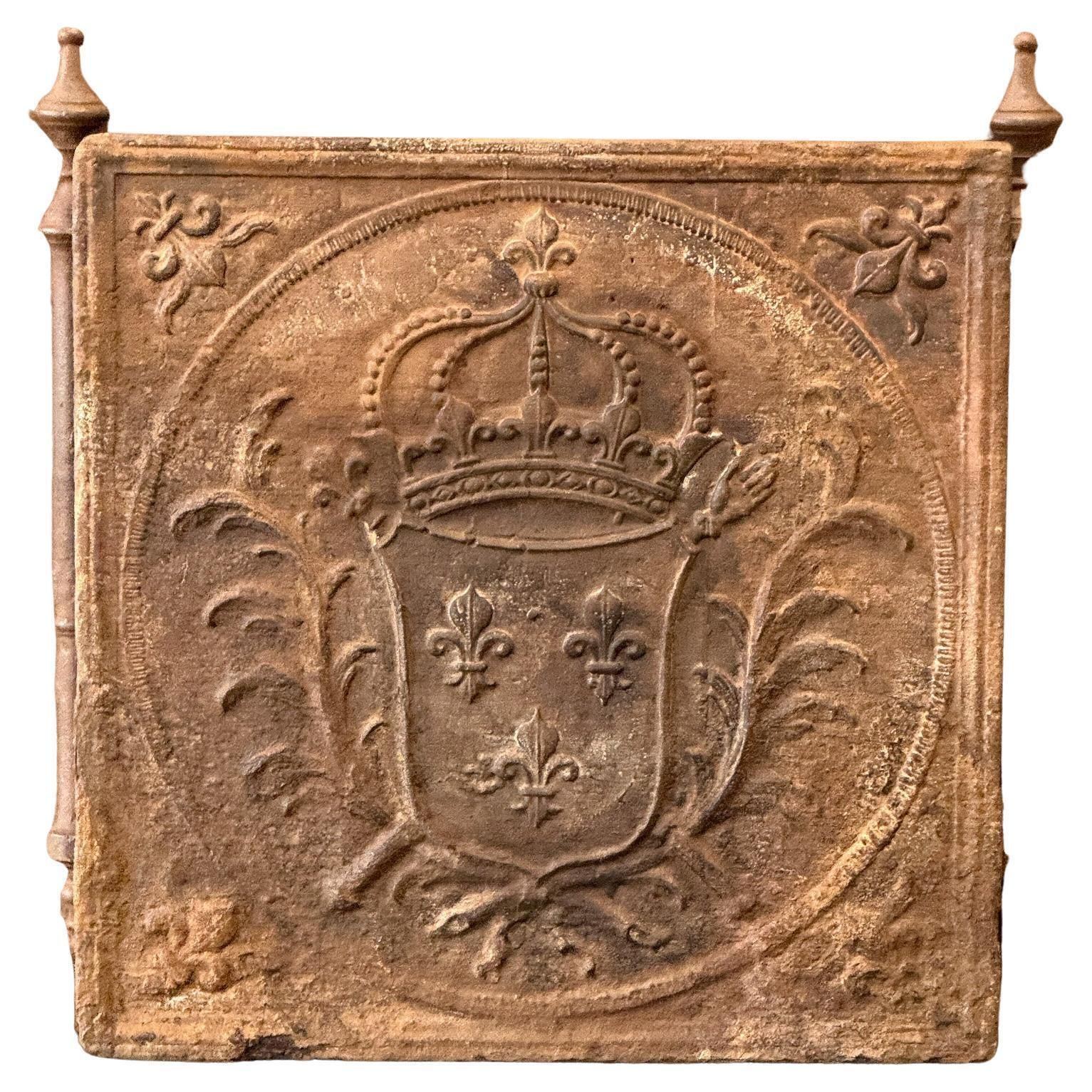 18th Century French Louis XV 'Arms Of France' Fireback / Backsplash photo furniture