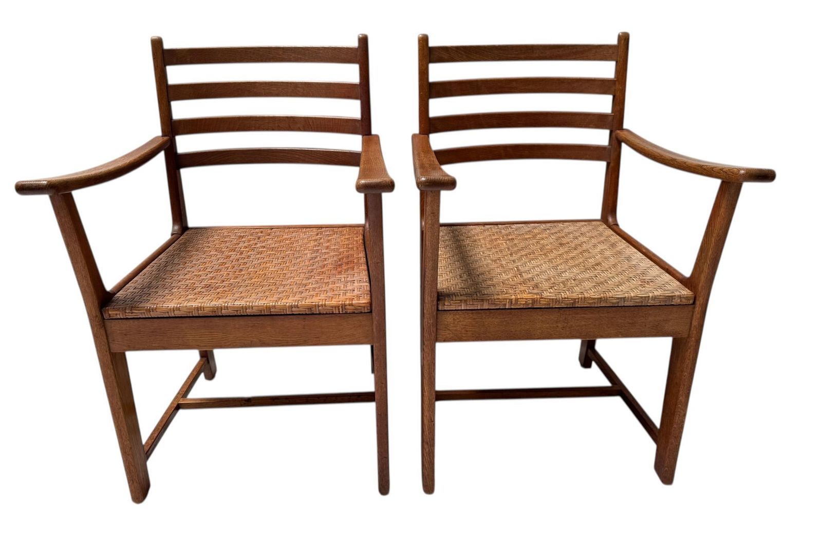 Two Modernist Art Deco Armchairs By Bas Van Pelt For My Home, 1930s photo vinterior