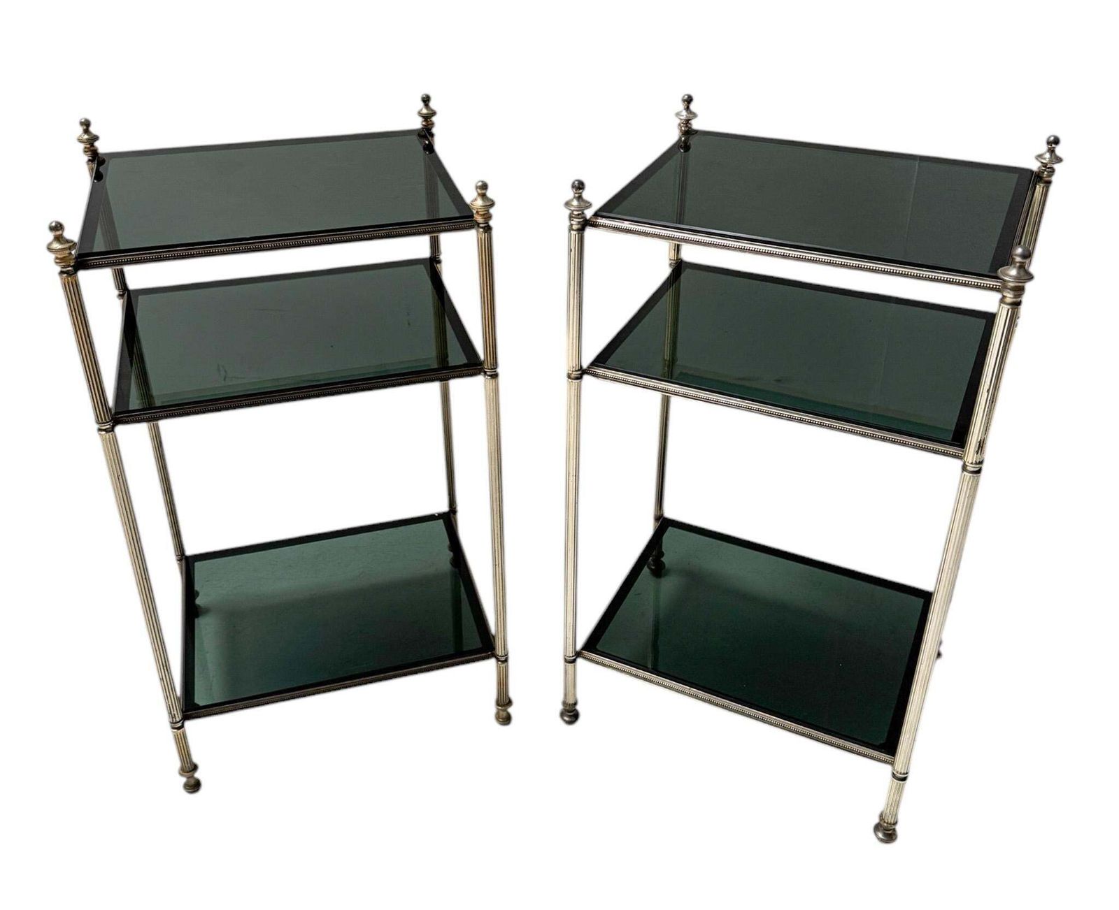 Hollywood Regency Pair Of Side Tables By Maison Jansen, 1940s photo Furniture