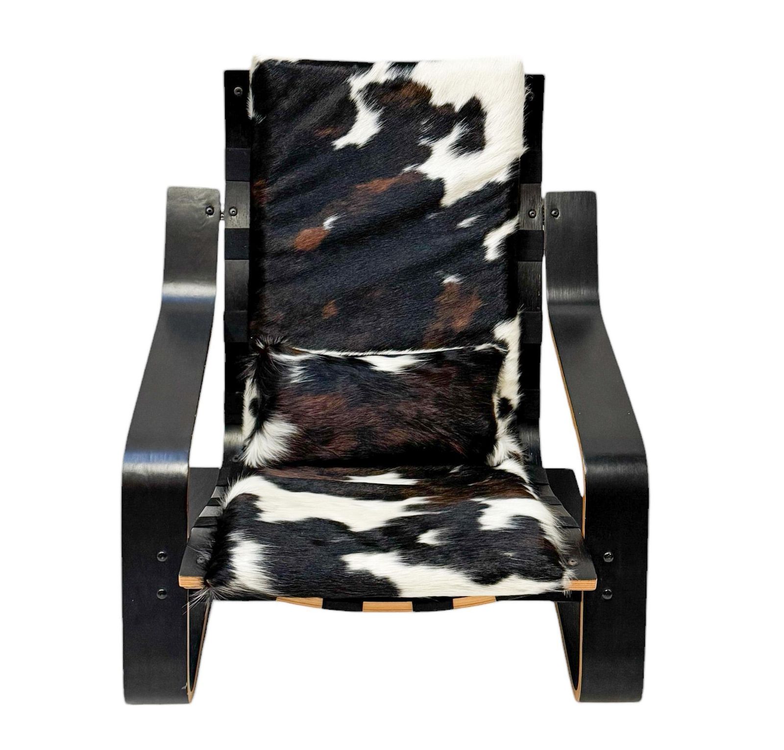 Mid Century Modern Sculptural Plywood Lounge Chair, The Netherlands 1970s photo furniture