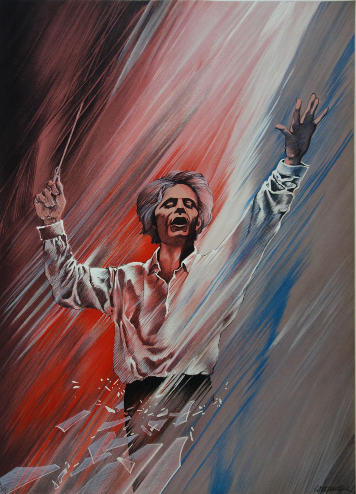 Pierre Jean Couarrazethe French Conductor   Original Handsigned Lithograph photo for sale