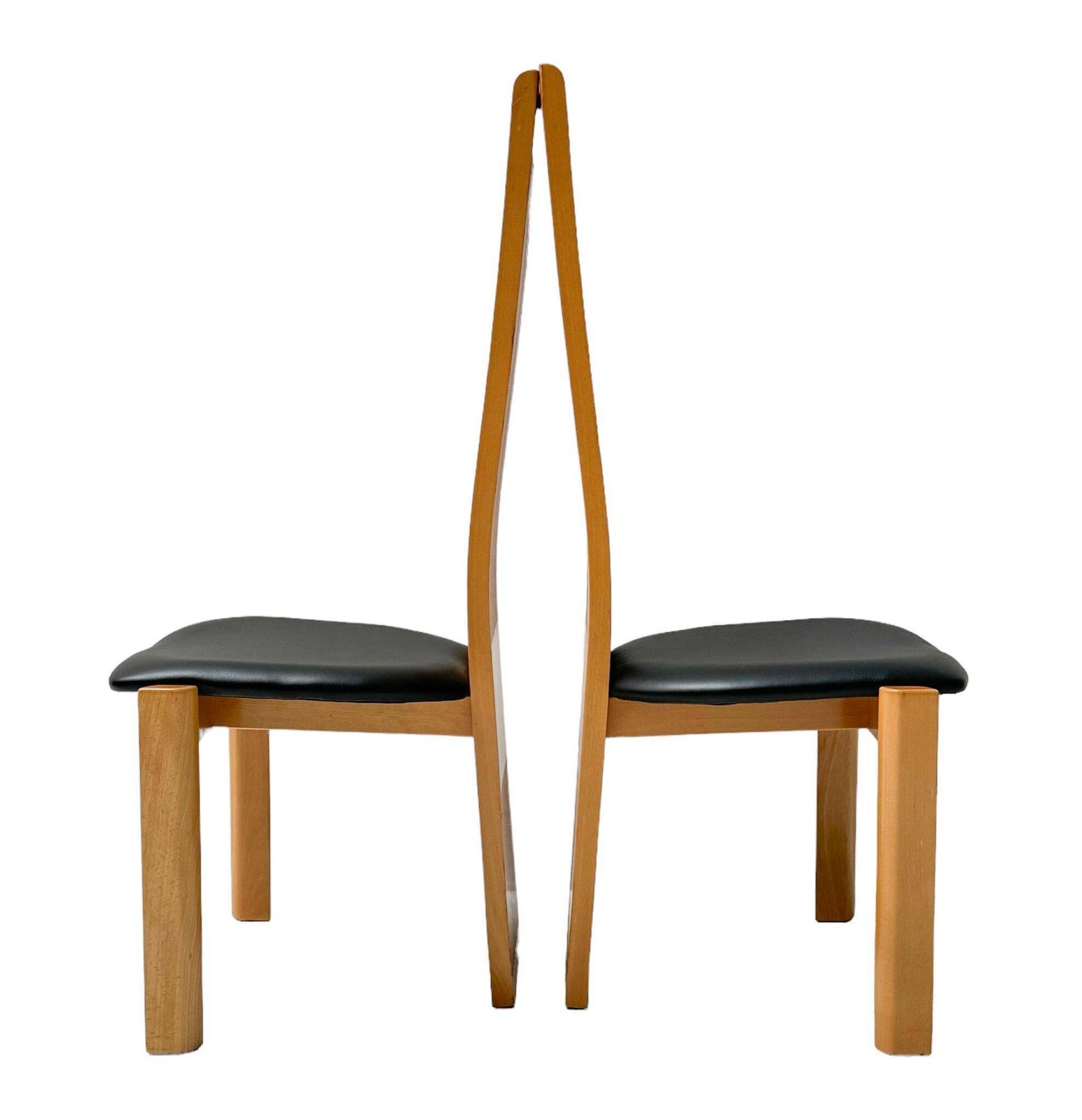 Post Modern Slatted High Back Dining Room Chairs By Pietro Costantini, 1980s photo buy