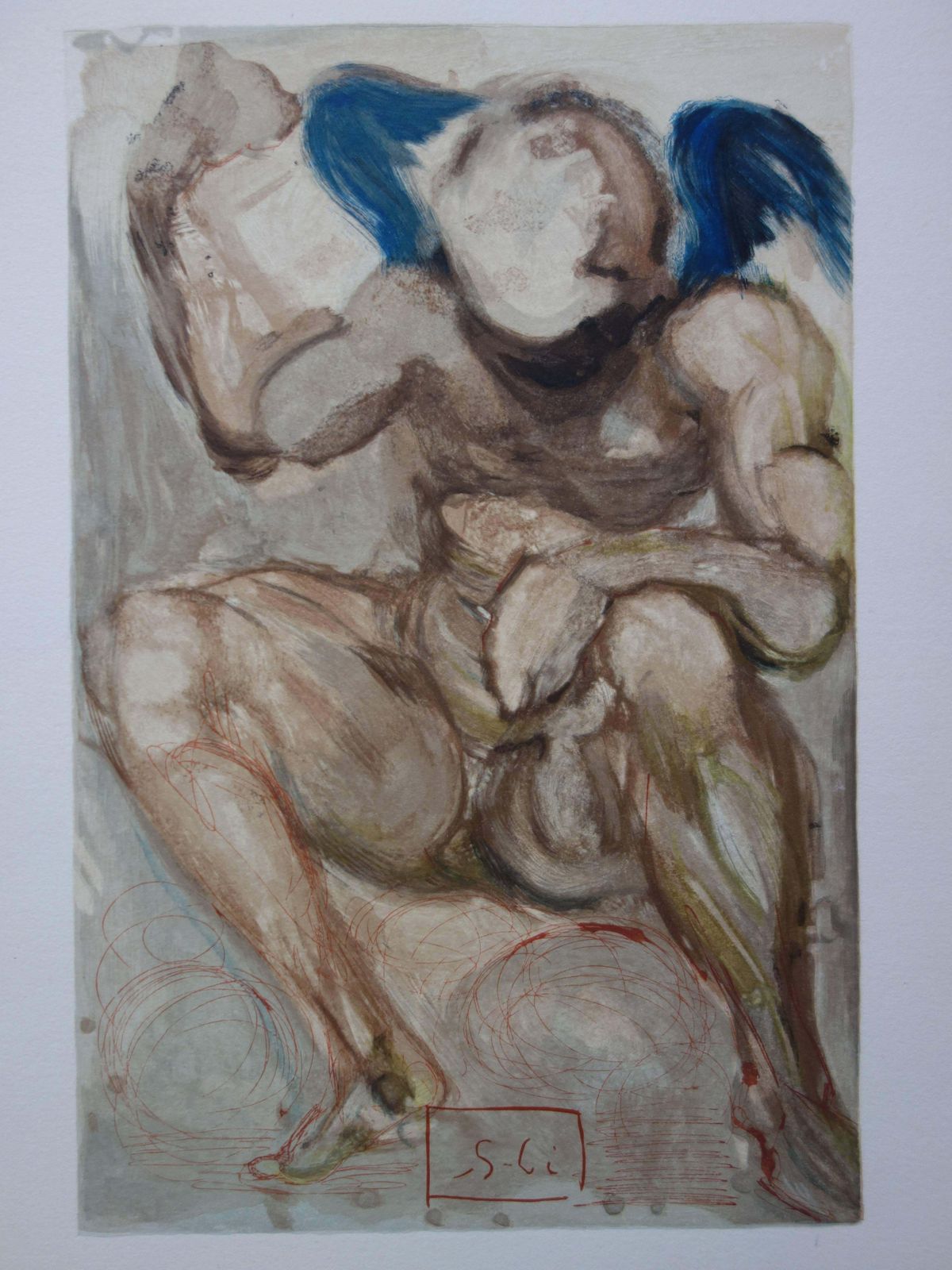 Salvador Dalí­Purgatory 15 : The Envy   Color Woodcut   1963 (Field P 189 à 200)1960 photo for sale