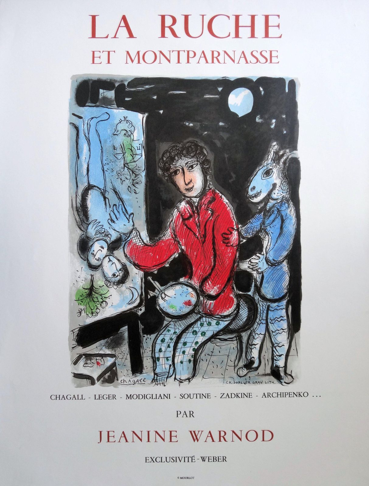Painter In The Workshop (The Lovers)   Lithograph Poster   Mourlot1978 photo furniture