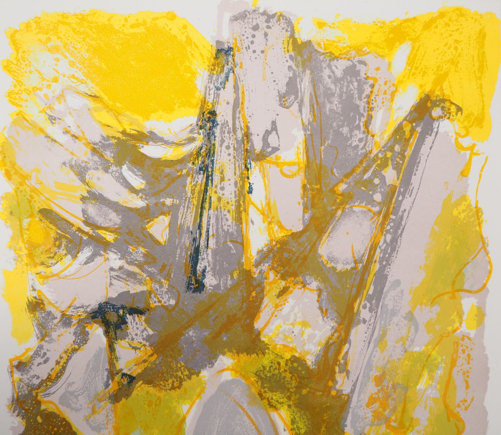 Maurice élie Sarthounude In The Mountains   Original Handsigned Lithograph1966 photo Art