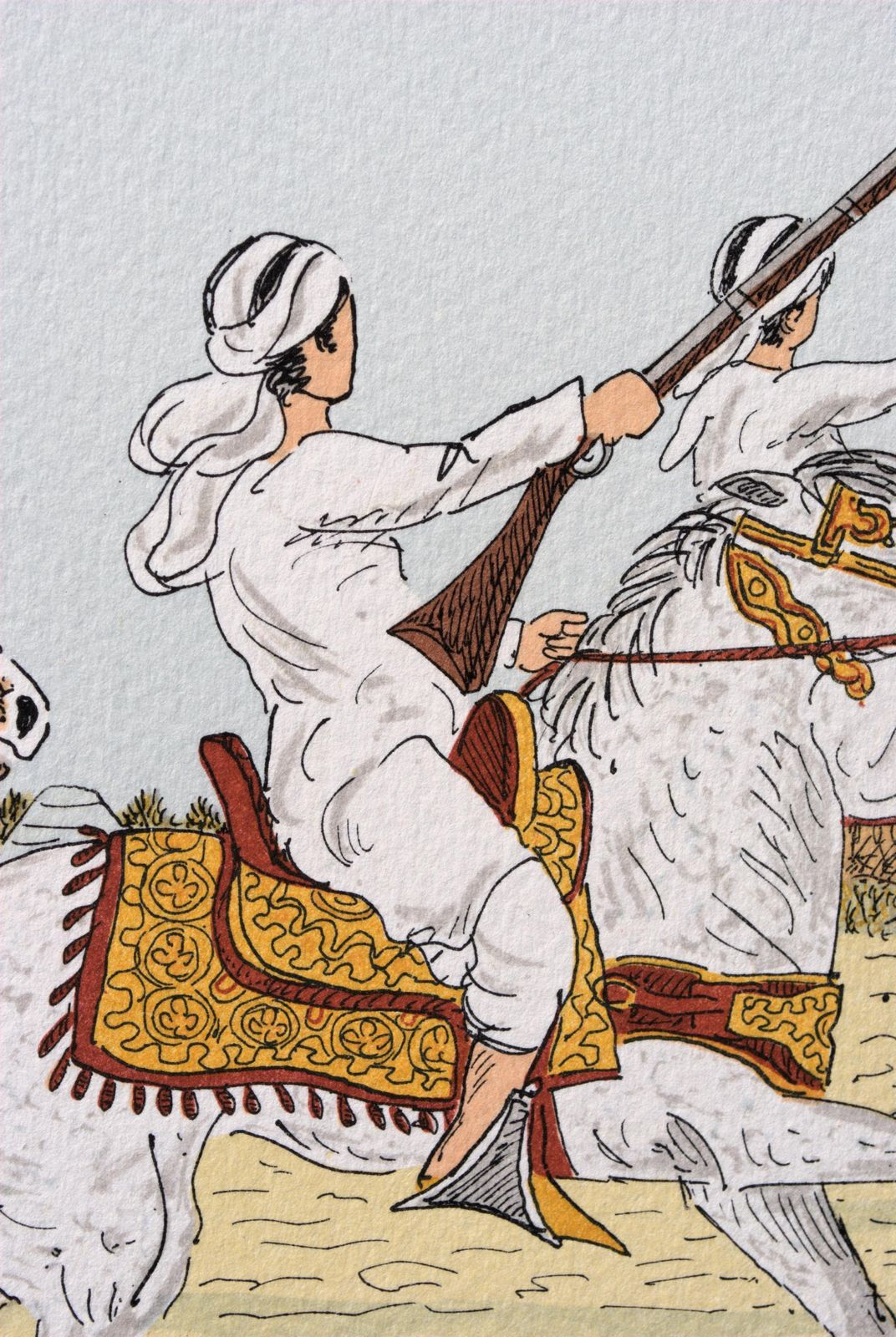 Art Vincent Haddelseyhorse : Moroccan Riders   Original Lithograph, Handsigned & Ltd /1001974 photo