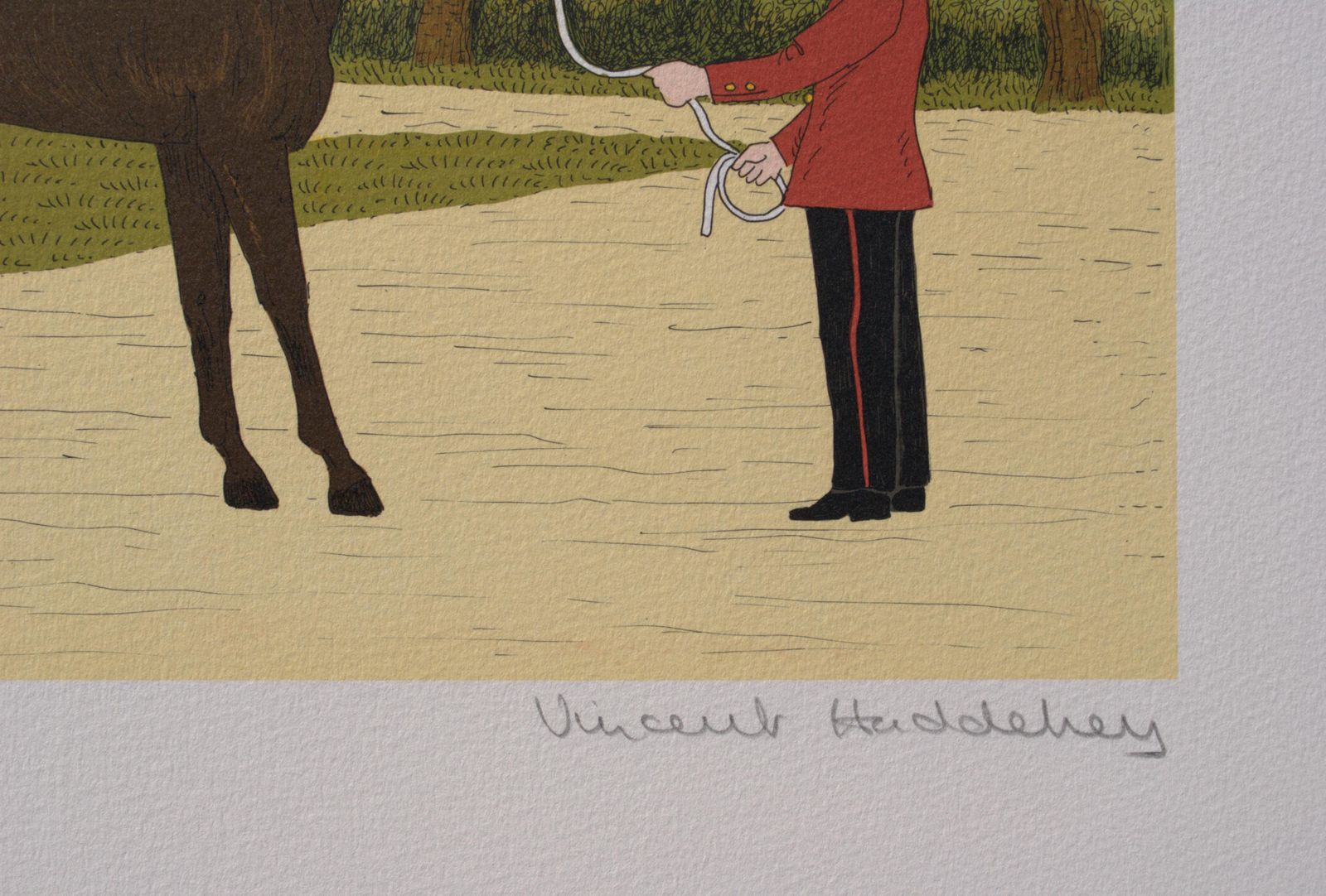 Vincent Haddelseyhorse : The Heel   Original Lithograph, Handsigned & Ltd /1001974 photo Art