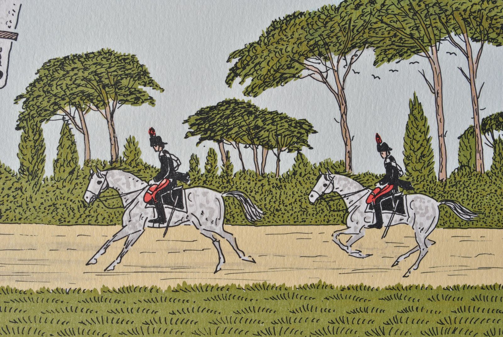 Vincent Haddelseyhorse : Cavalry School At Saumur   Original Lithograph, Handsigned & Ltd /1001974 photo vinterior