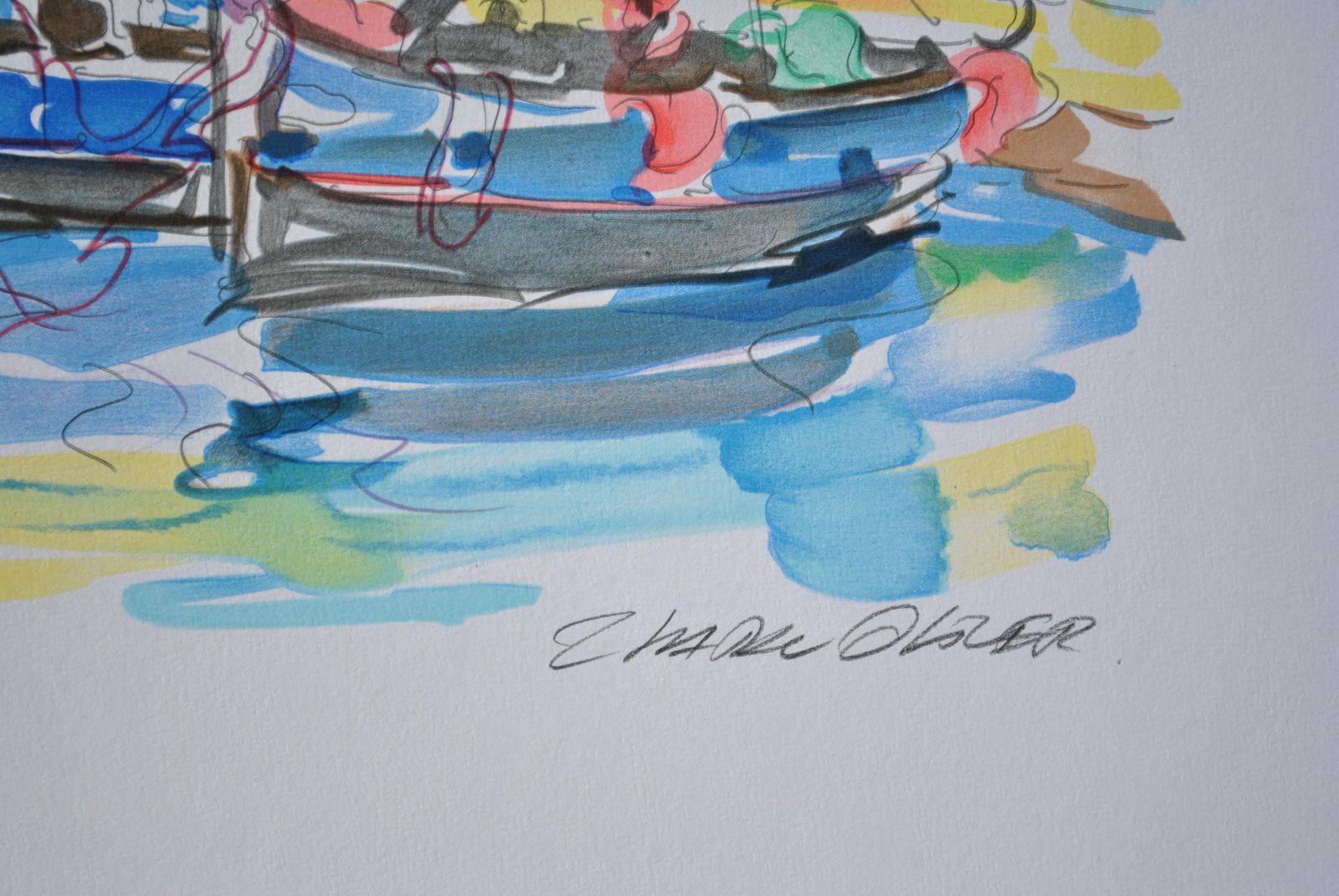 Oliver Zladkuriviera : Saint Tropez   Original Lithograph, Handsigned & Ltd /6001982 photo for sale
