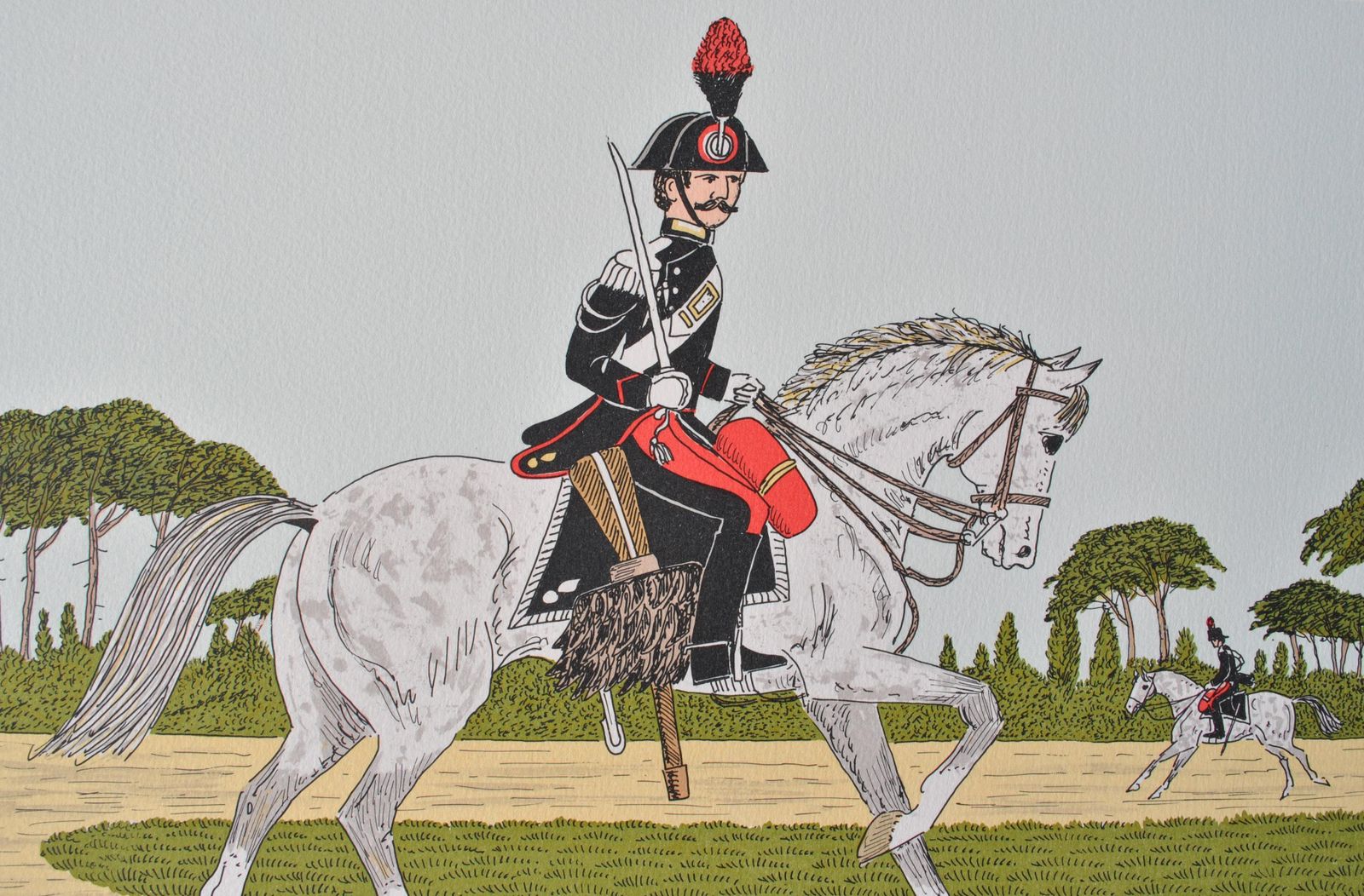 Vincent Haddelseyhorse : Cavalry School At Saumur   Original Lithograph, Handsigned & Ltd /1001974 photo buy
