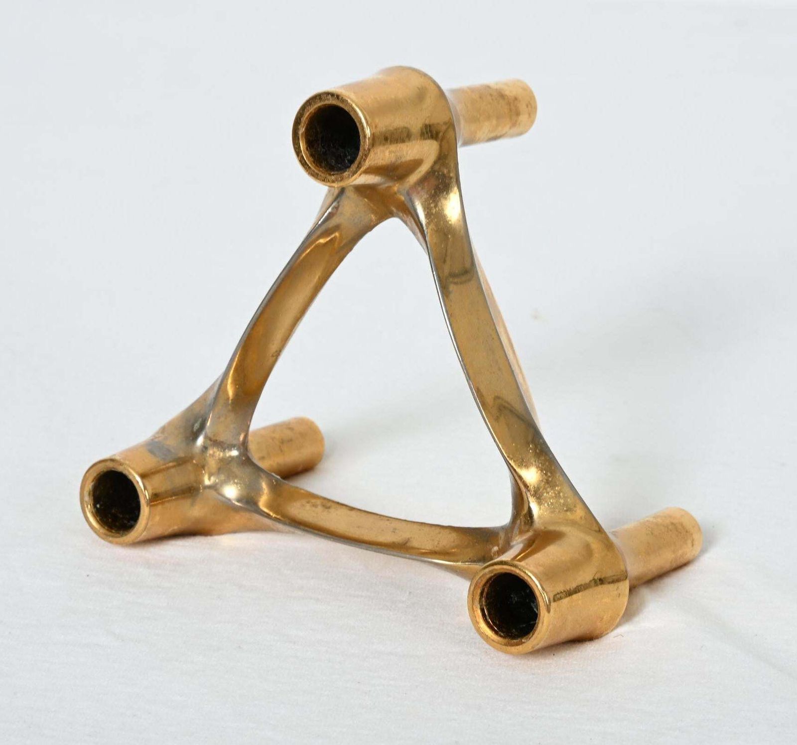 Rare Gold Bmf Nagel Quist Variomaster Brutalist Stockable Modular Candleholder photo vinterior