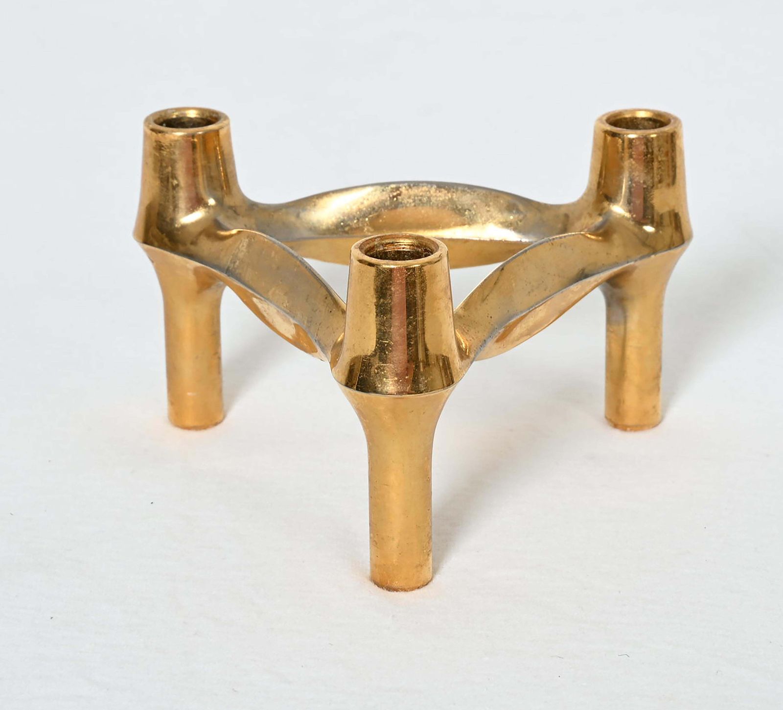 Rare Gold Bmf Nagel Quist Variomaster Brutalist Stockable Modular Candleholder photo buy