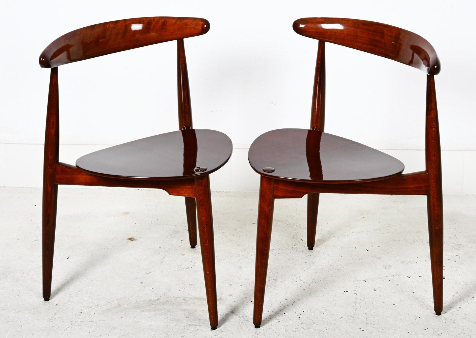 Pair Of Hans J. Wegner Chair Fh 4103 Heart Chair photo for sale