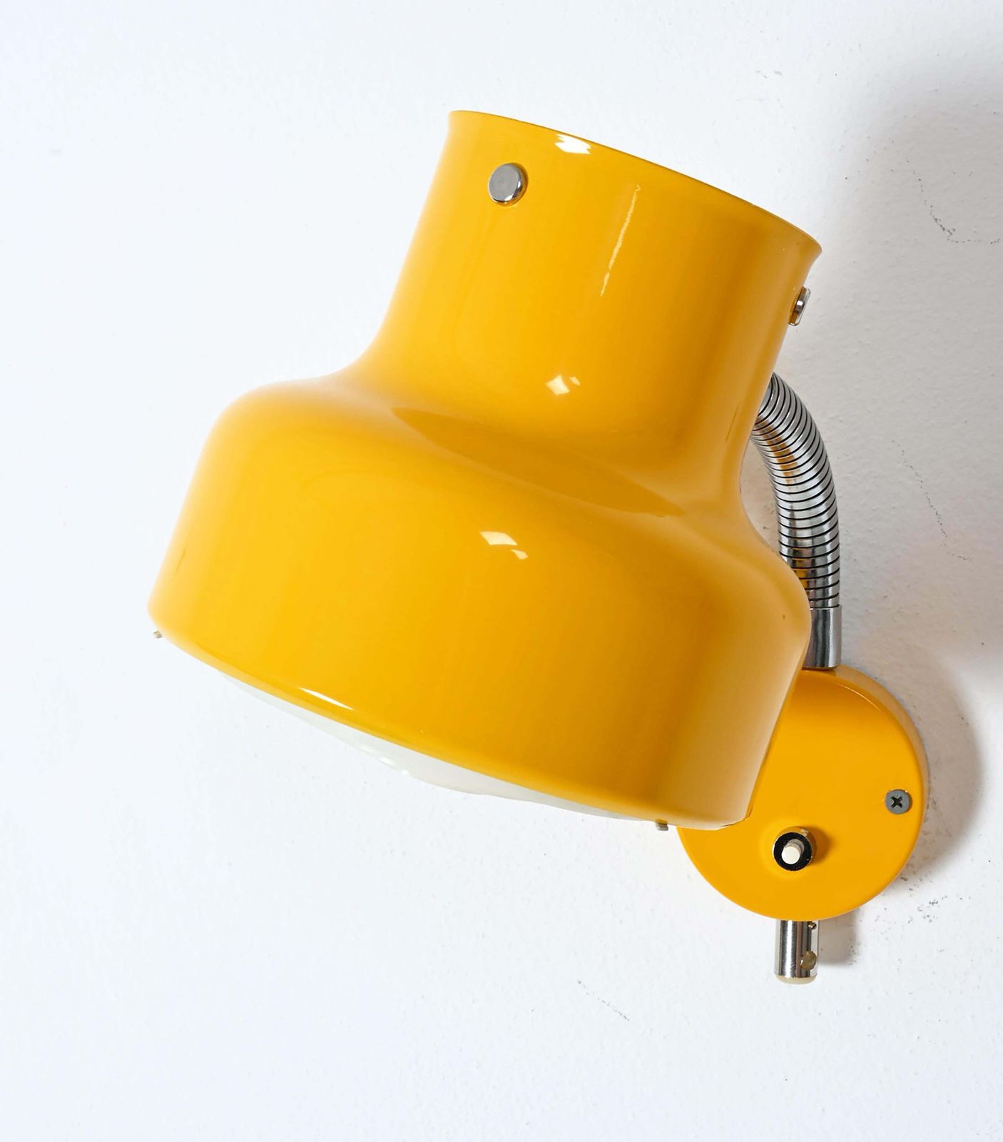 Yellow Bumling Wall Lamp By Ateljé Lyktan photo vintage