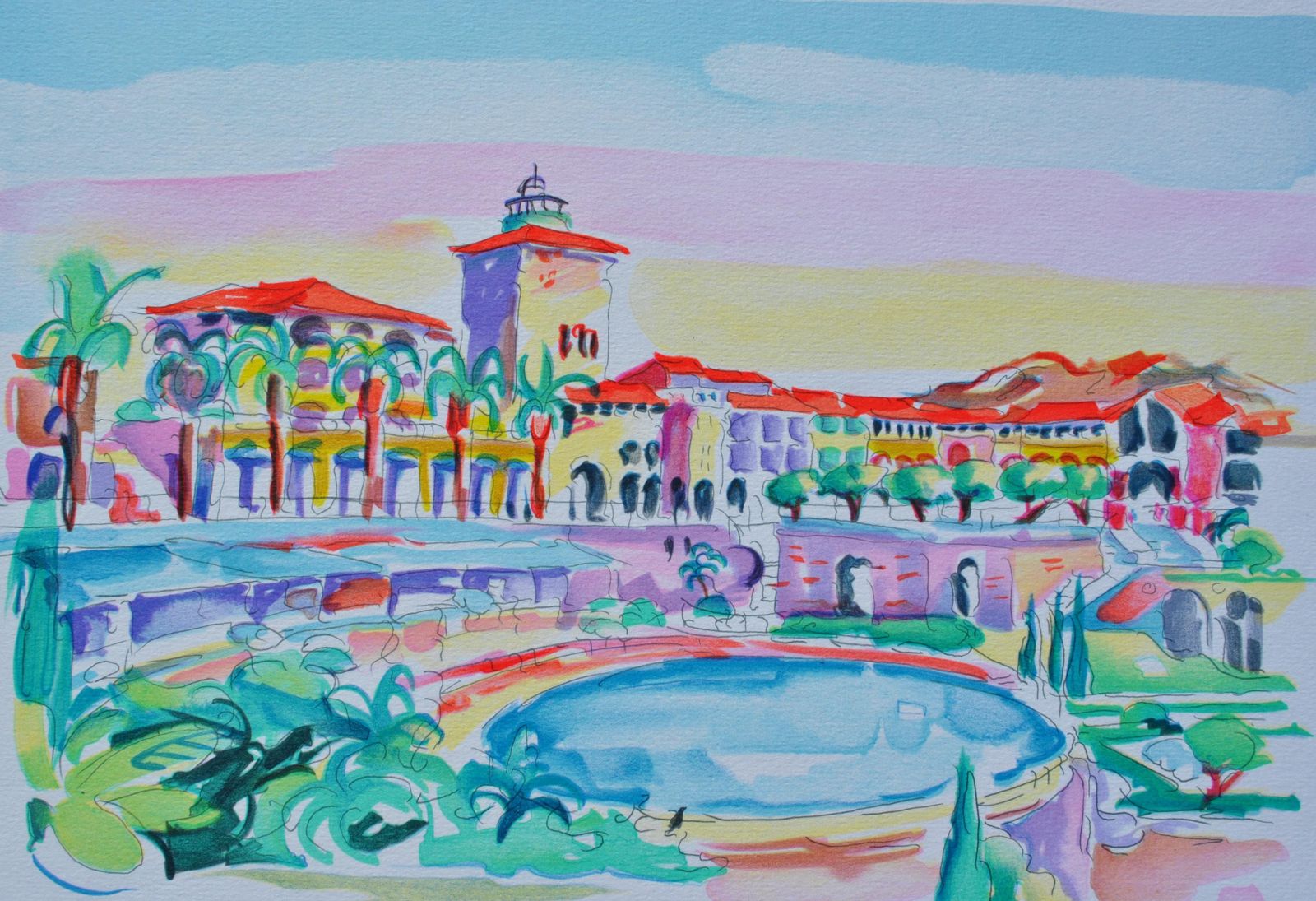 Oliver Zladkuriviera : Monaco   Original Lithograph, Handsigned & Ltd /2501982 photo furniture