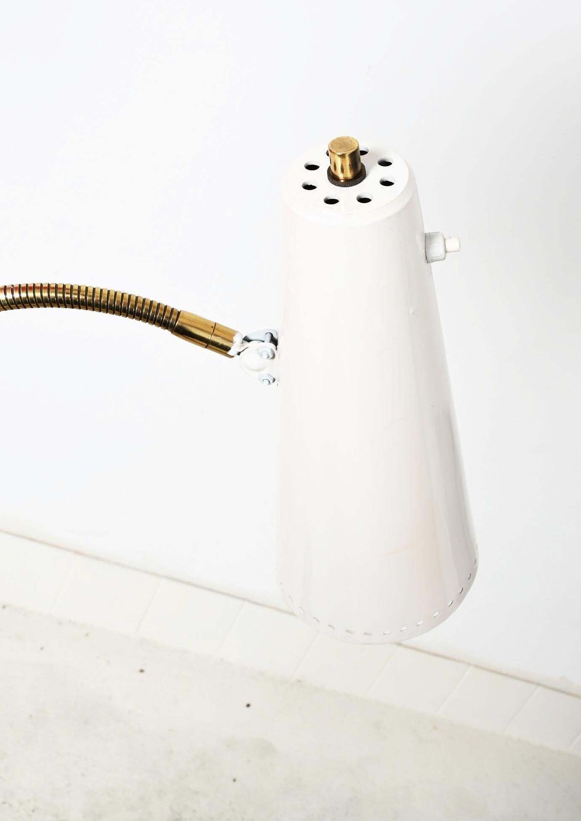 photo vinterior Rare Midcentury Brass Floor Lamp By Rupert Nikoll