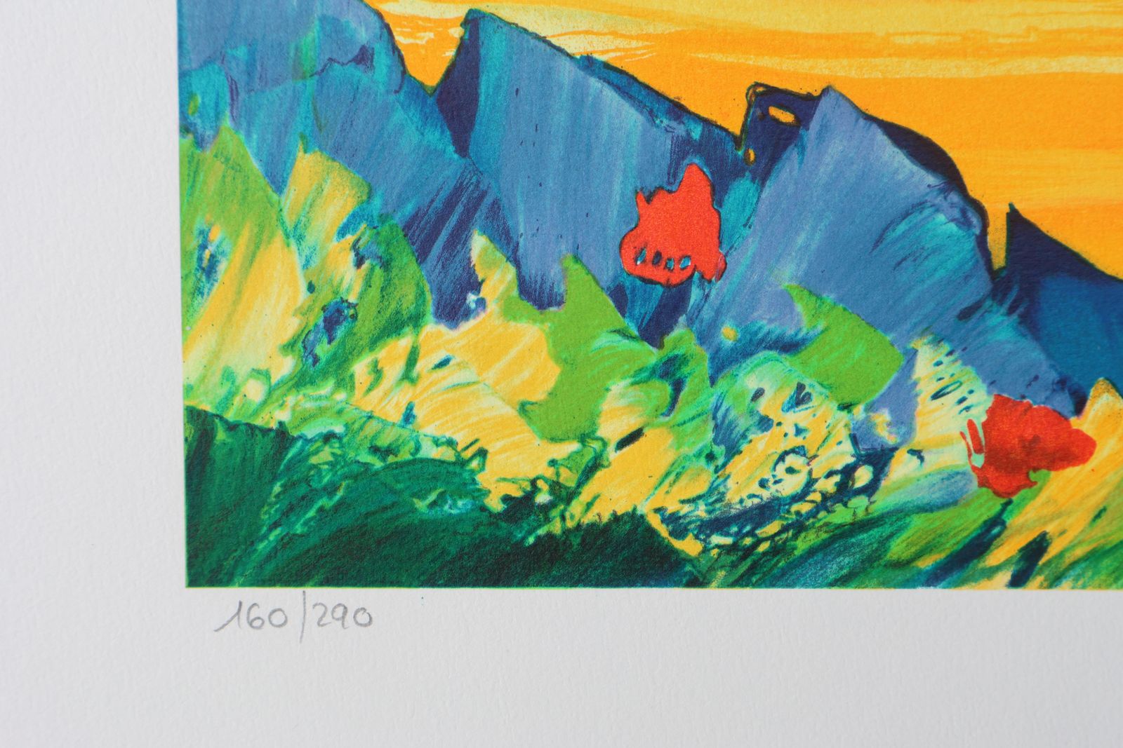 Serge Fenechprovencal Landscape   Original Lithograph, Handsigned & Ltd /2901982 photo Art