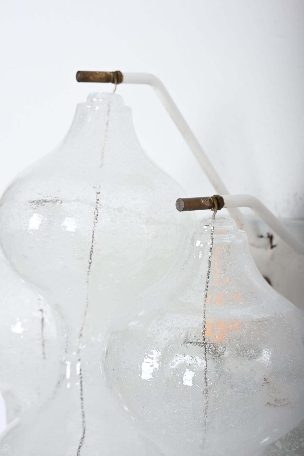 photo for sale A Pair Of J.T. Kalmar Tulipan Glass Wall Lamps, Sconces