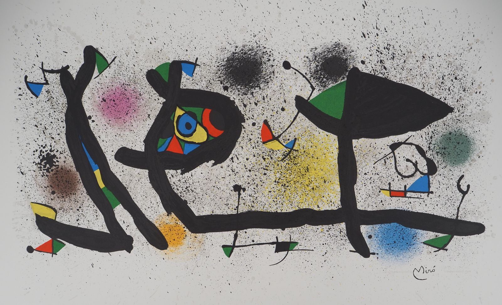 Joan Mirósurrealist Garden   Original Lithograph, Signed In The Plate   Mourlot 9501974 photo for sale
