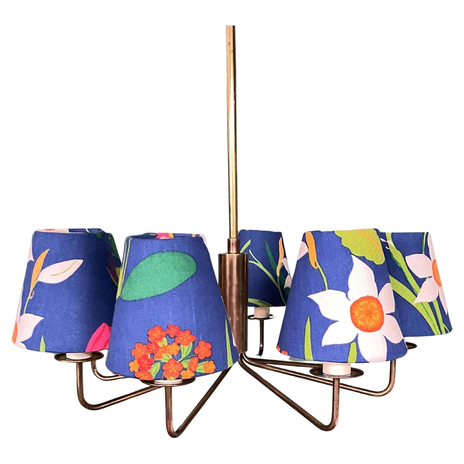 A Mid Century Chandelier By Th Valentiner For Poul Dinesen Of Denmark