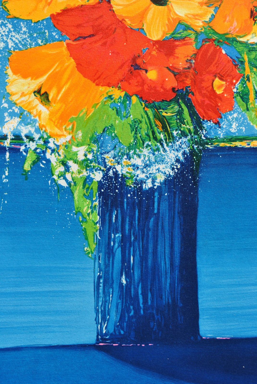 Serge Fenechflower Bouquet And Mediterranean   Original Lithograph, Handsigned & Ltd /2901982 photo 133.0