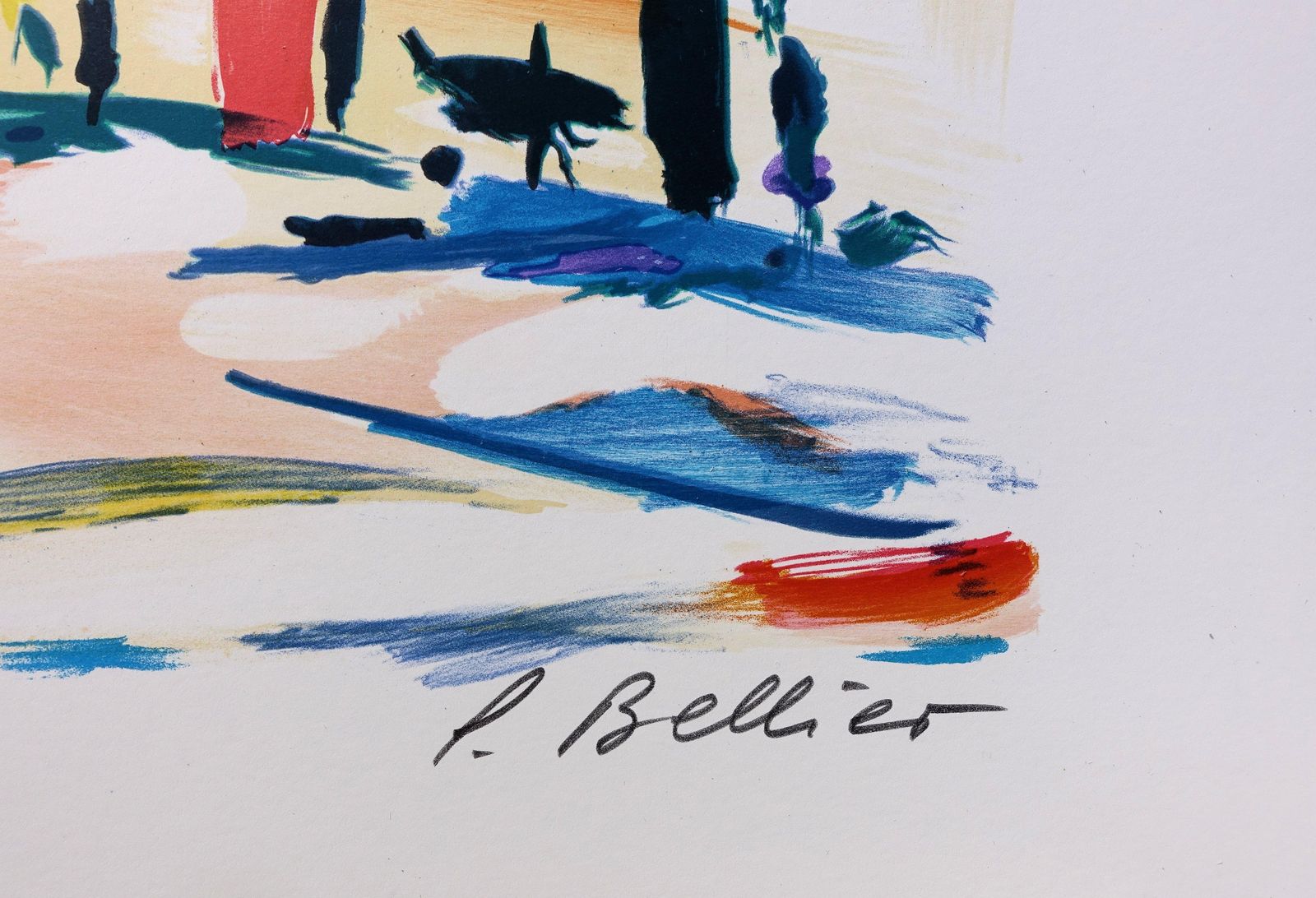 Pierre Bellierriviera : Cannes Carlton Palace   Original Lithograph, Handsigned & Ltd /6001982 photo for sale