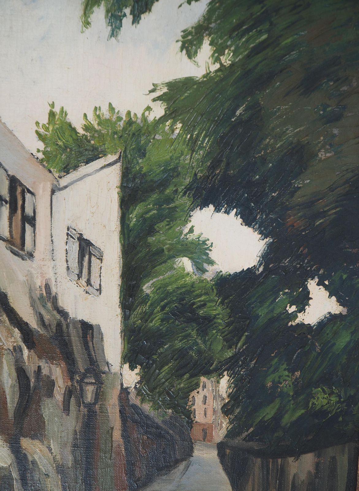 élisée Macletparis, Montmartre : Rue Des Daules   Original Oil On Canvas   Signed photo 2652.0