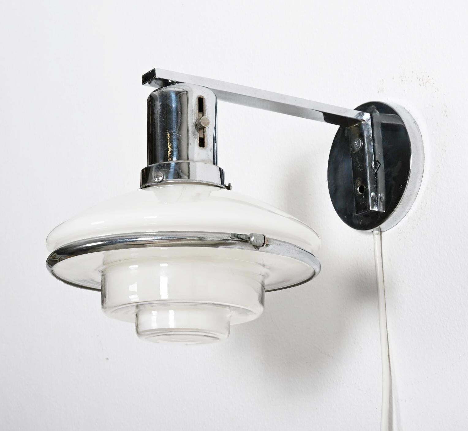 Rare Megaphos Sistrah Wall Lamp By C.F Otto Mueller photo buy