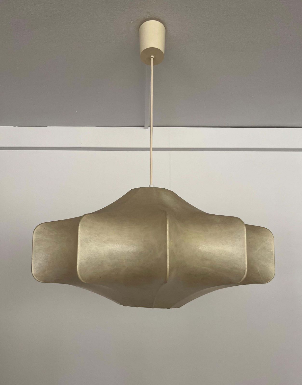 German Mid Century "Cocoon" Chandelier By Goldkant Leuchten, 1960s photo vintage
