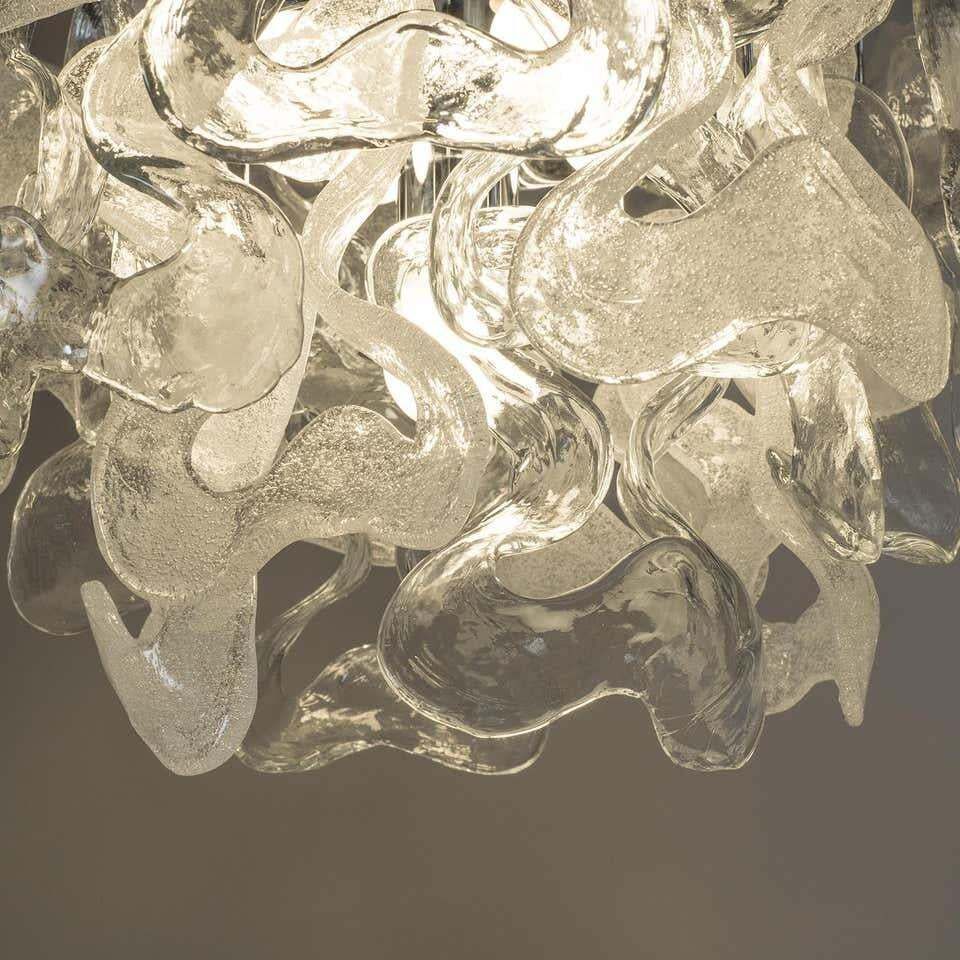 photo for sale Austrian Midcentury Murano Glass "Catena" Chandelier By Kalmar, 1970s