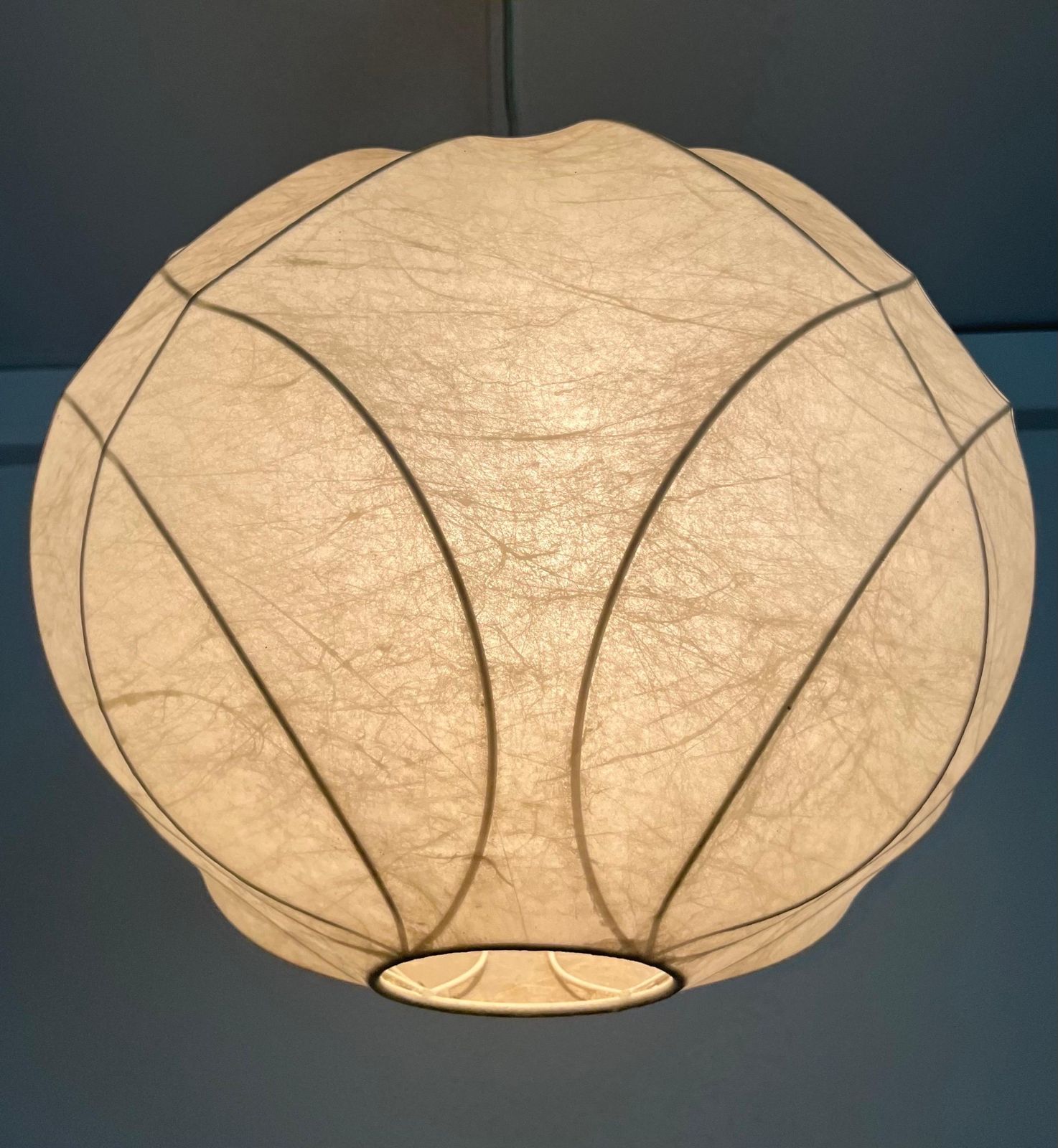 photo for sale German Mid Century Cocoon Chandelier By Friedel Wauer For Goldkant, 1960s
