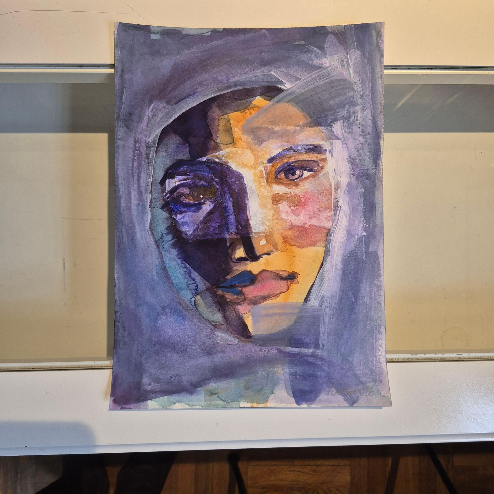 Anna Masiul Gozdeckaimprovisations, Contemporary Painting, Acrylic On Paper, Polish Artist2026 photo vinterior