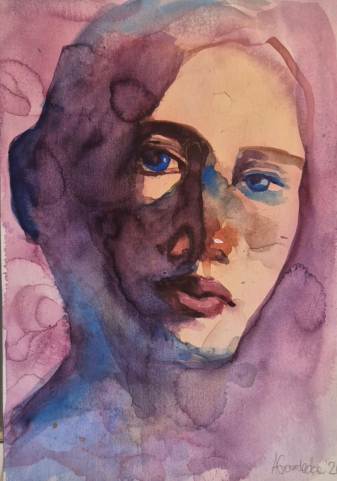 Anna Masiul Gozdeckaimprovisations, Contemporary Painting, Acrylic On Paper, Polish Artist2026