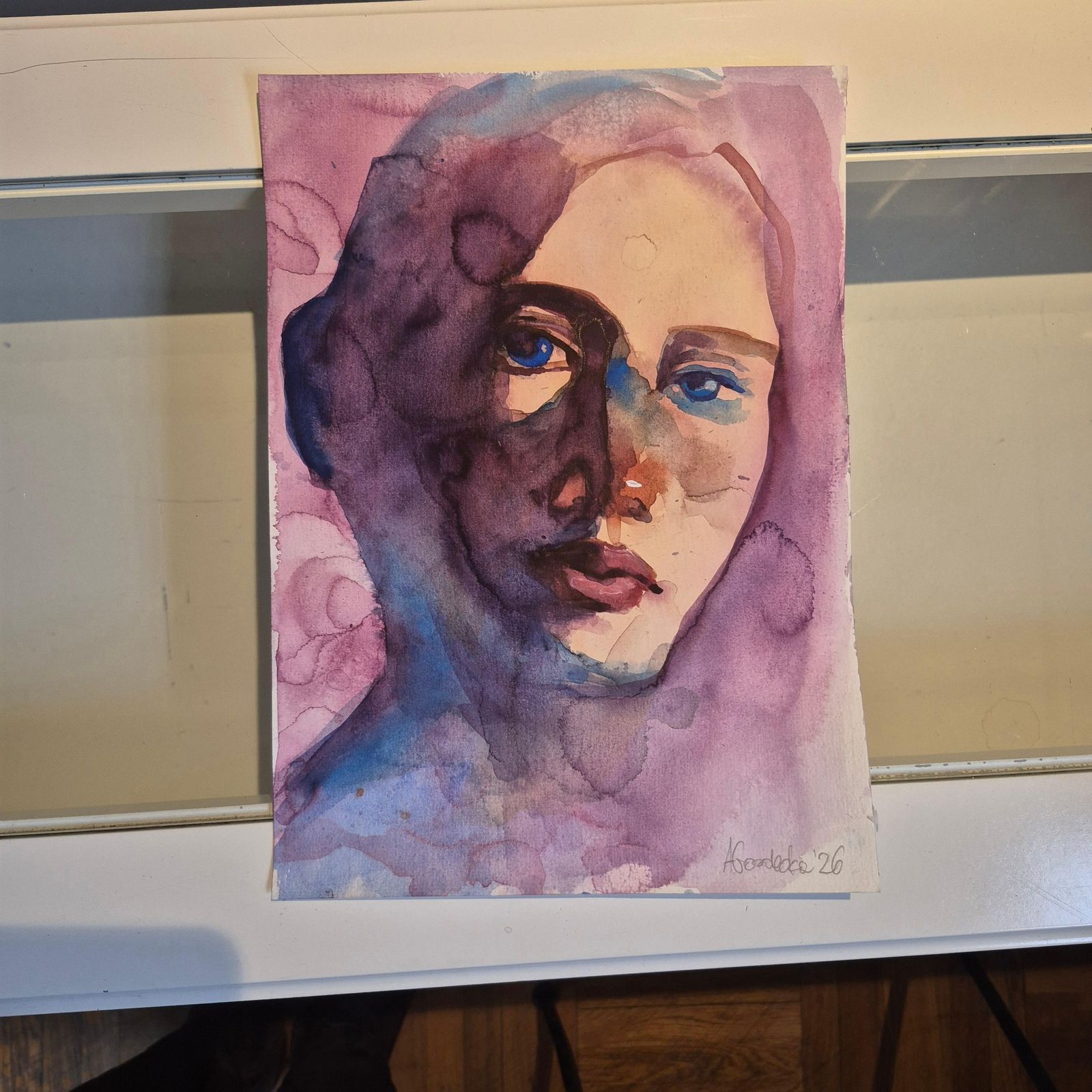 Anna Masiul Gozdeckaimprovisations, Contemporary Painting, Acrylic On Paper, Polish Artist2026 photo vinterior