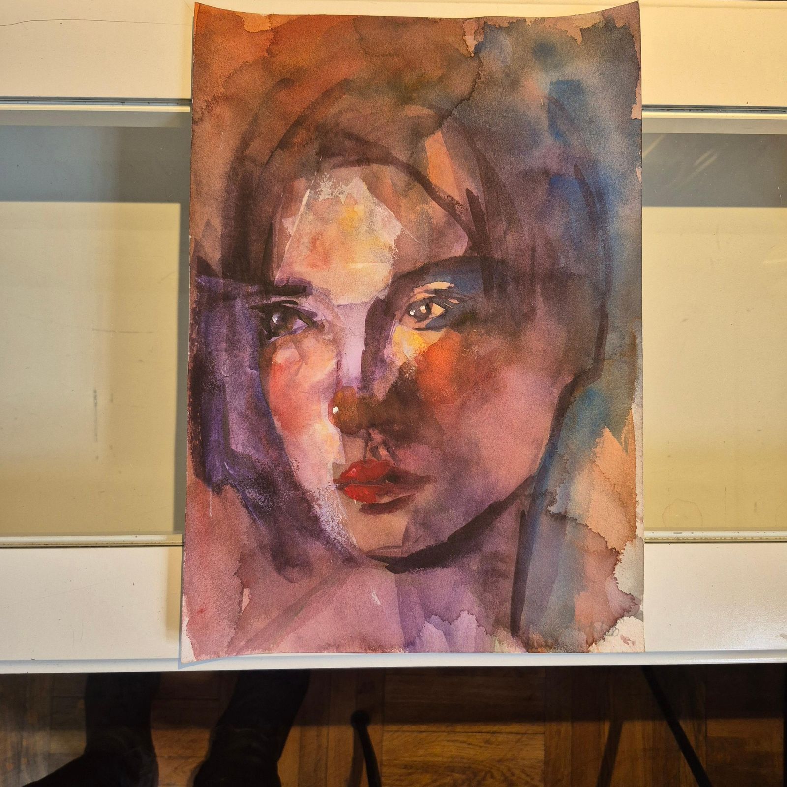 Anna Masiul Gozdeckaimprovisations, Contemporary Painting, Acrylic On Paper, Polish Artist2026 photo vinterior
