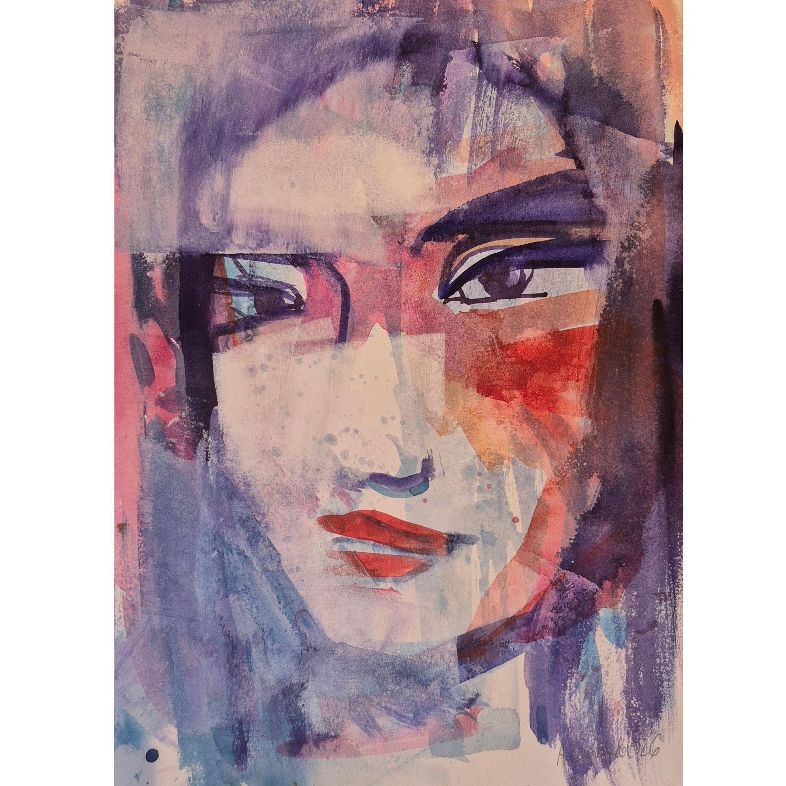 Anna Masiul Gozdeckaimprovisations, Contemporary Painting, Acrylic On Paper, Polish Artist2026 photo for sale