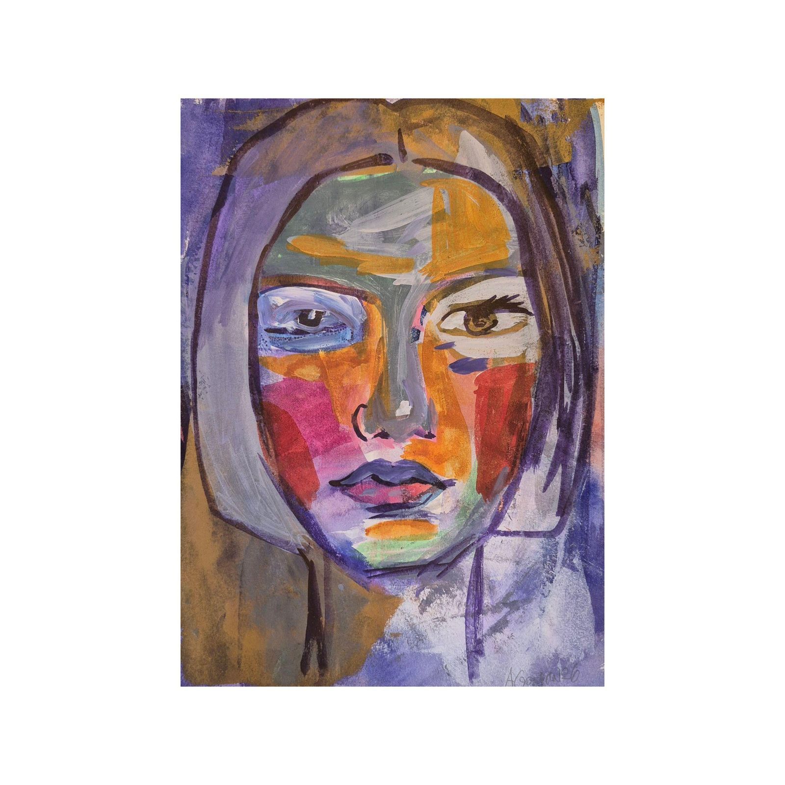 Anna Masiul Gozdeckaimprovisations, Contemporary Painting, Acrylic On Paper, Polish Artist2026 photo furniture