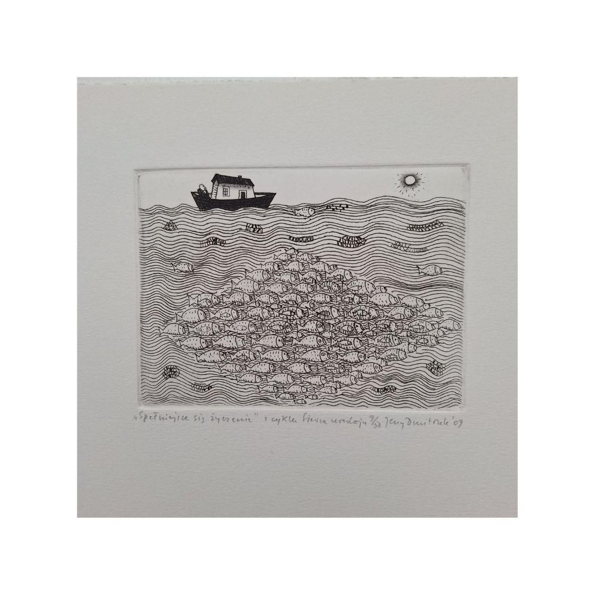 Jerzy Dmitrukthe Wish Coming True   21st Century, Contemporary Etching, Black And White2009 photo furniture