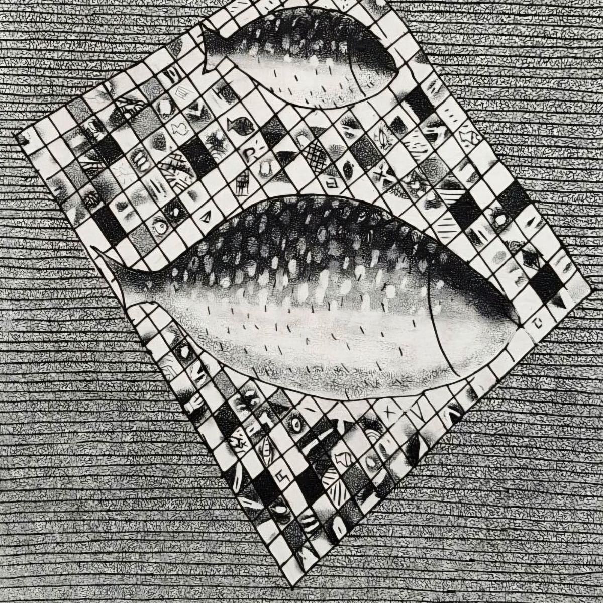 Jerzy Dmitrukgoldfish On The Way To Work   21st Century, Contemporary Etching2021 photo for sale