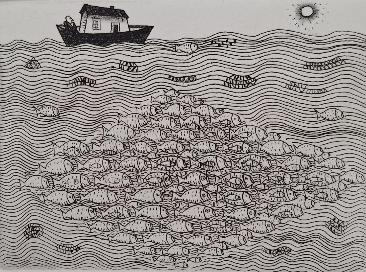 Jerzy Dmitrukthe Wish Coming True   21st Century, Contemporary Etching, Black And White2009 photo 260.0