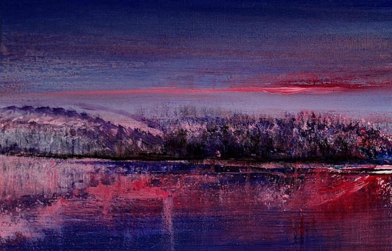 Barbara Hubertlandscape. Contemporary Oil Landscape Painting, Polish Artist2025 photo Art
