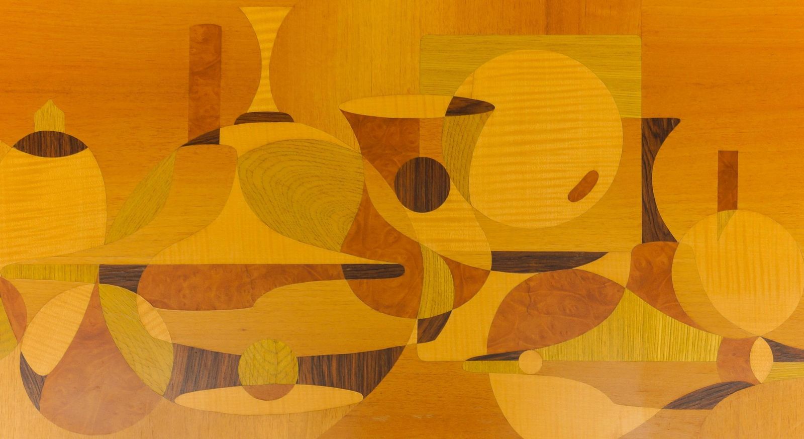 Handmade Wooden Inlays Wall Art By Artist Rene Berg, 1975 Germany photo Art