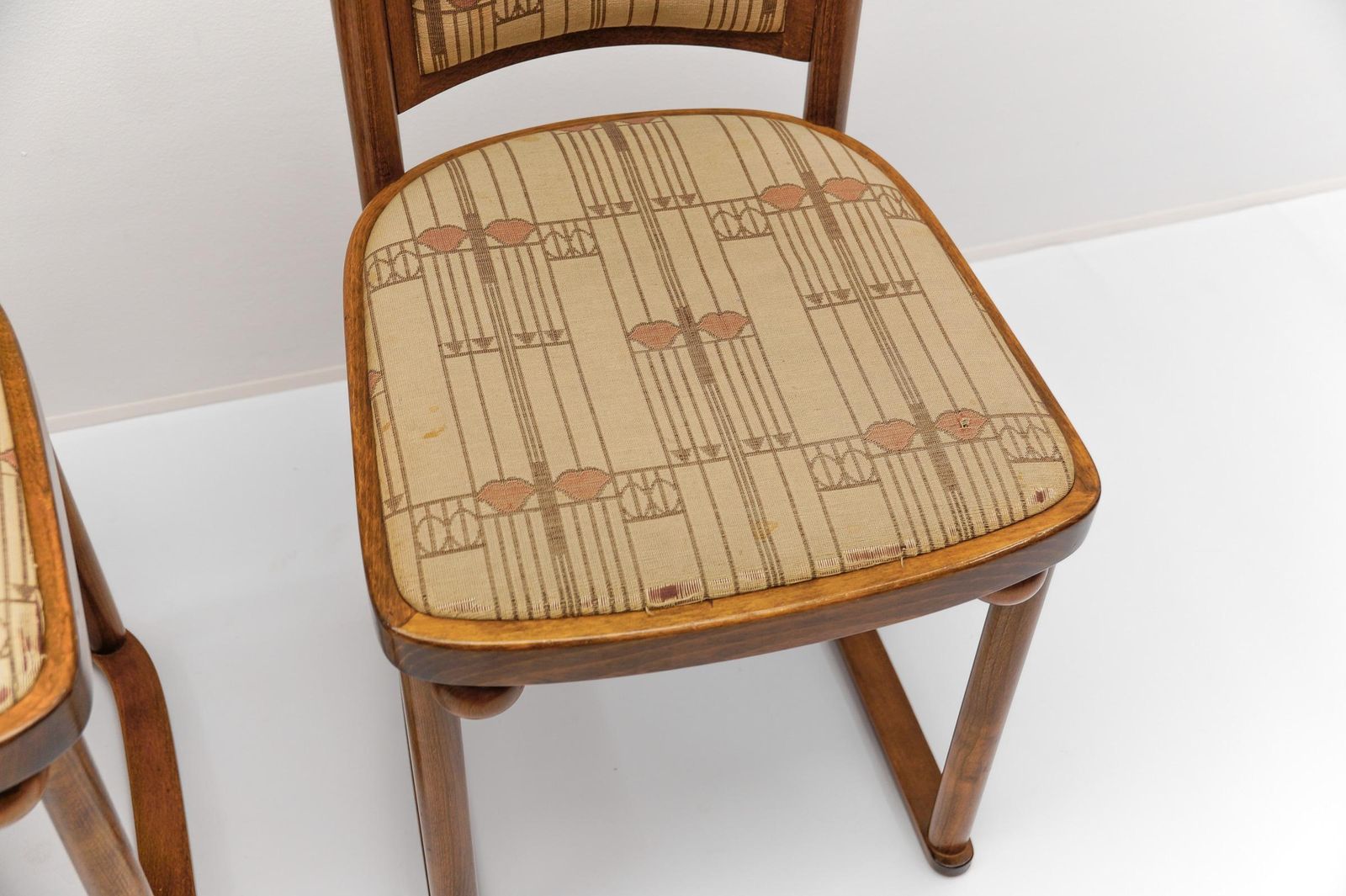 3008.0 Set Of 4 Bat Chairs By Josef Hoffmann For Wittmann Austria photo